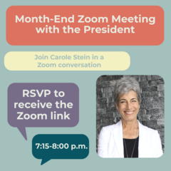 Banner Image for Month-End Zoom with the President
