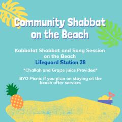Kabbalat Shabbat on the Beach